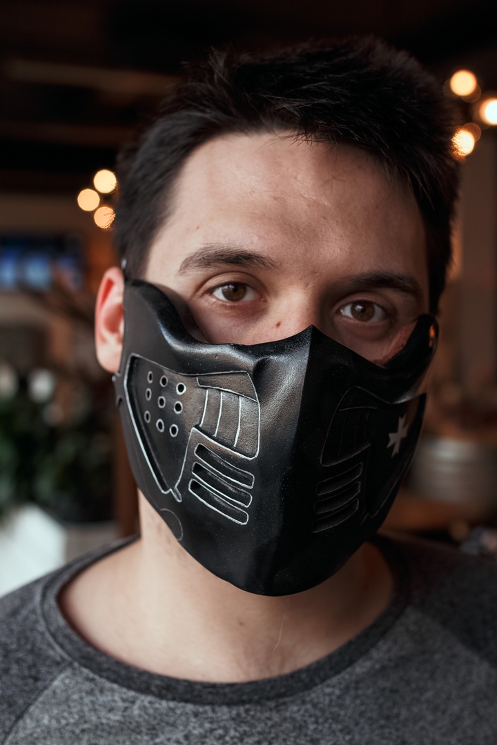 Как сделать маску Скорпиона из игры Мортал Комбат/ How to make Scorpion mask.